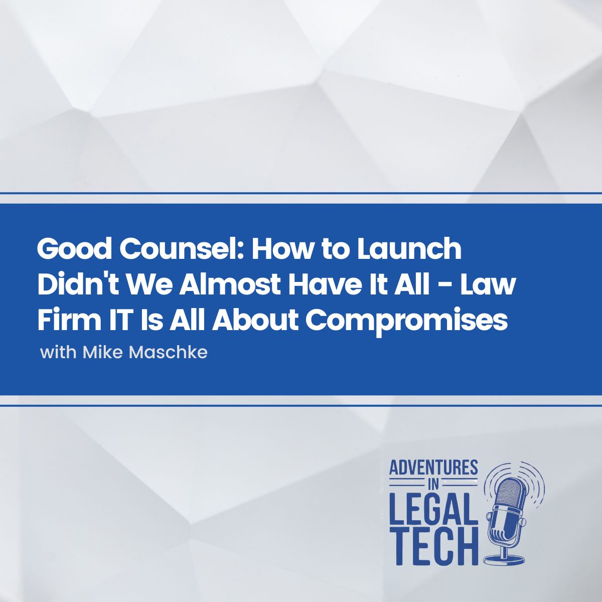 Didn't We Almost Have It All - Law Firm IT Is All About Compromises Didn't We Almost Have It All - Law Firm IT Is All About Compromises
