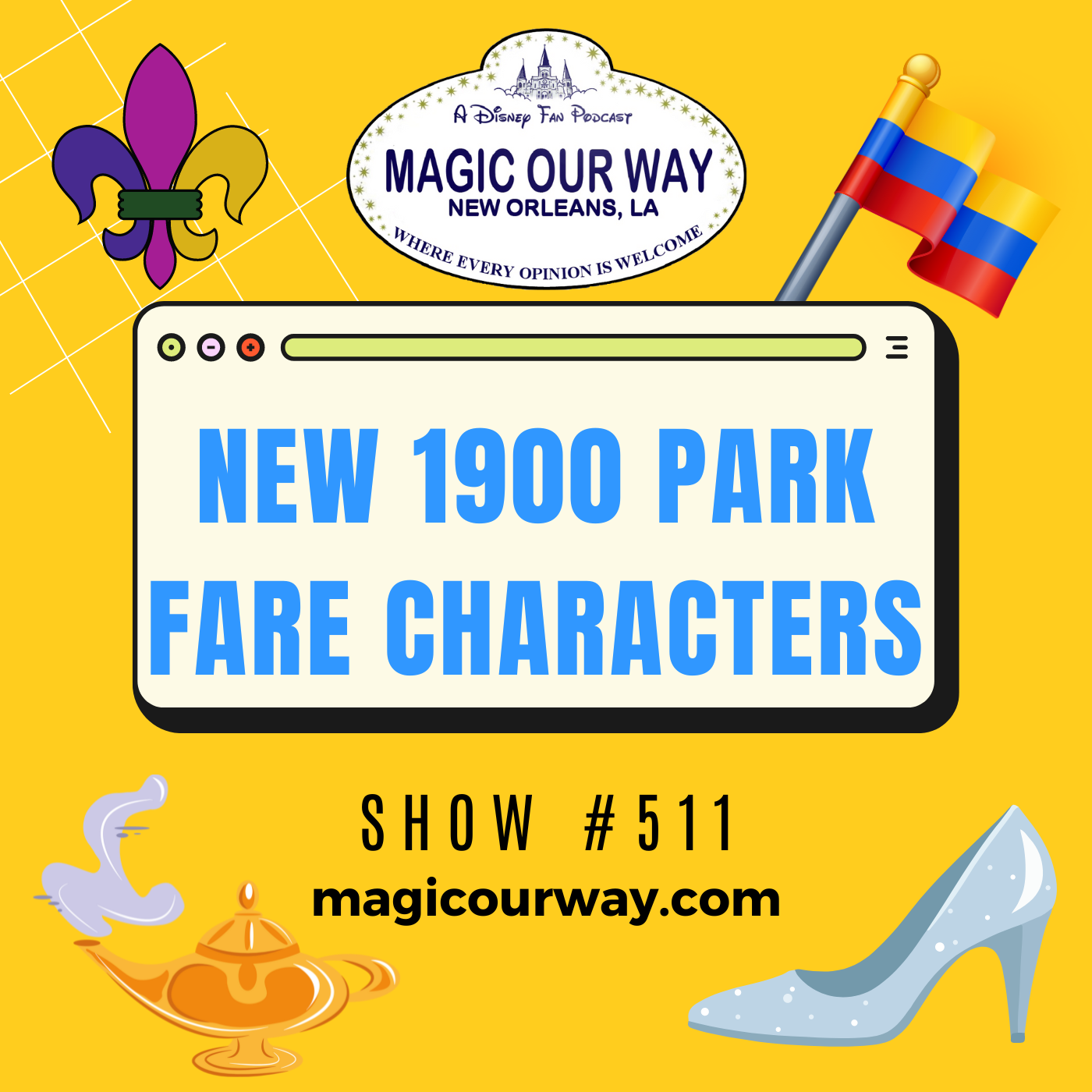 cover of episode New 1900 Park Fare Characters - MOW #511