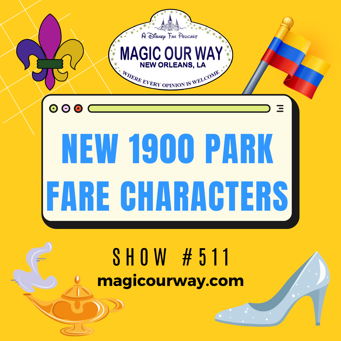 New 1900 Park Fare Characters - MOW #511