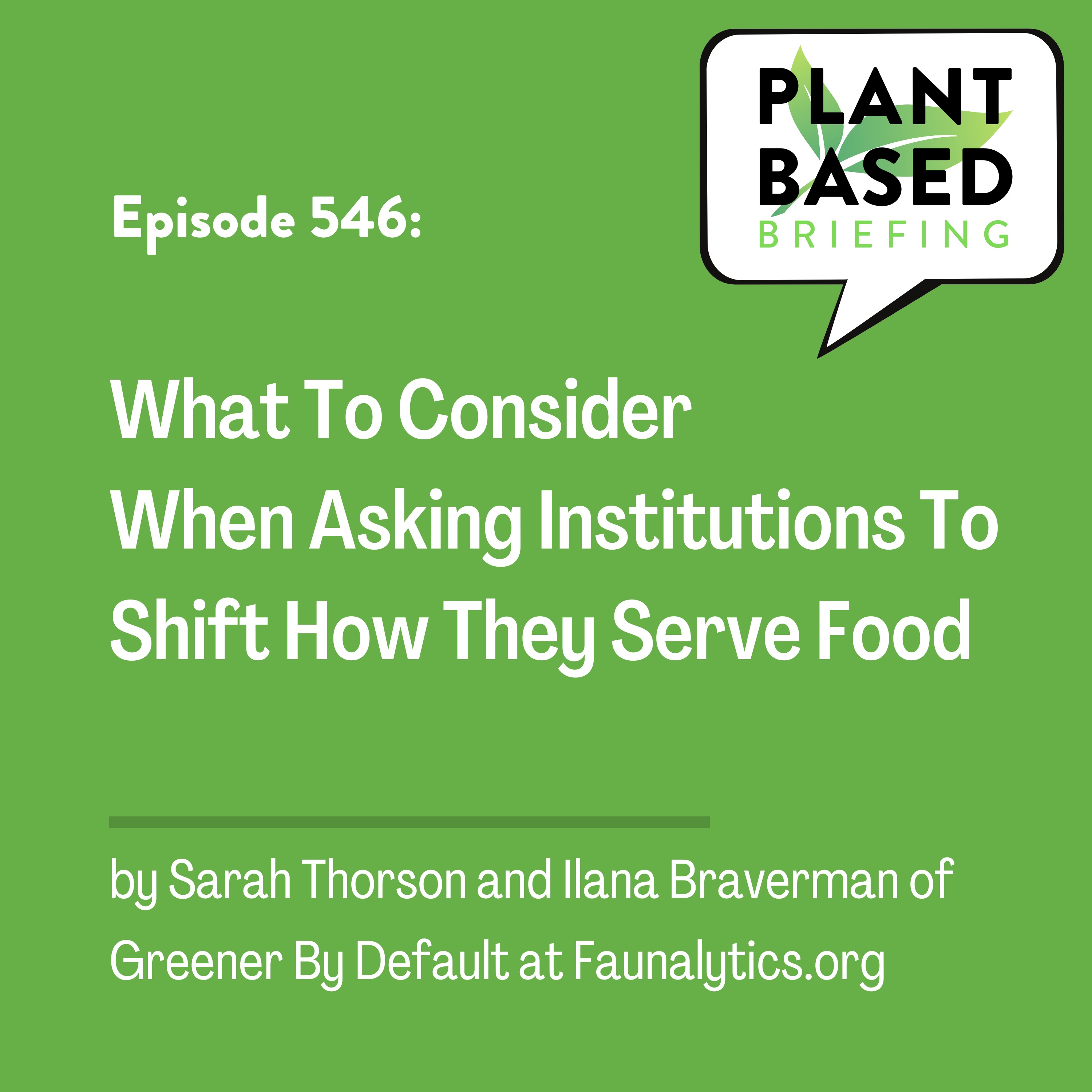 Plant Based Briefing
