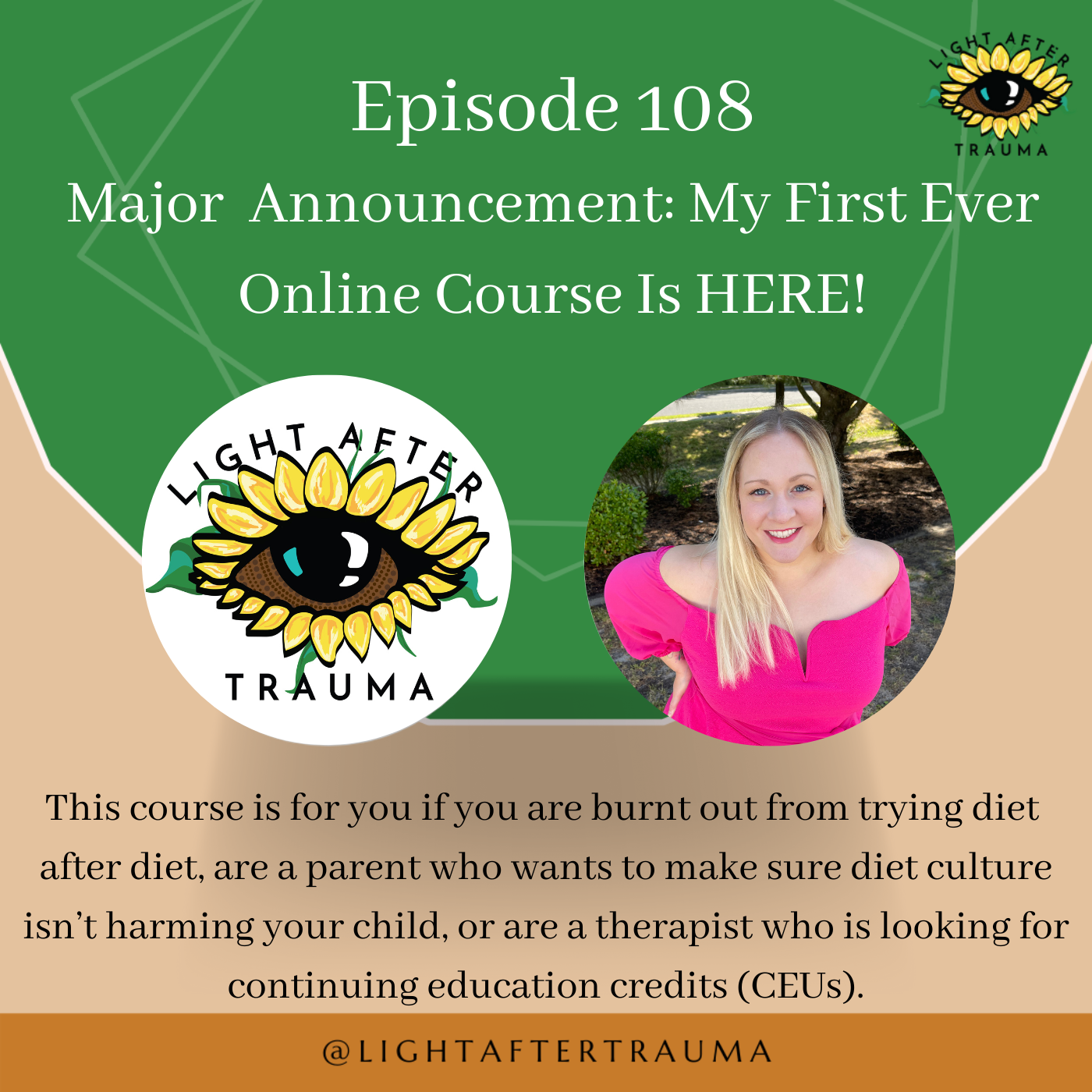 Episode 108: Major Announcement: My First Ever  Online Course Is HERE!