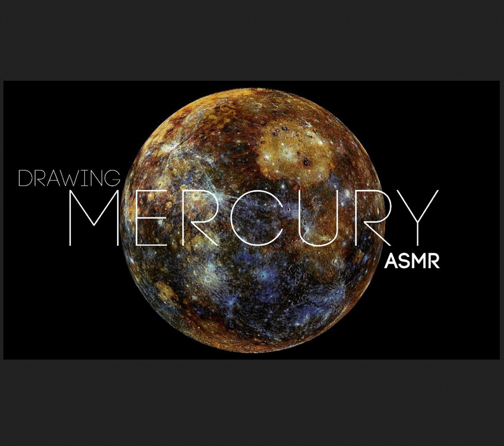 Drawing the first planet: Mercury | soft-spoken ASMR [science, space, astronomy, history]
