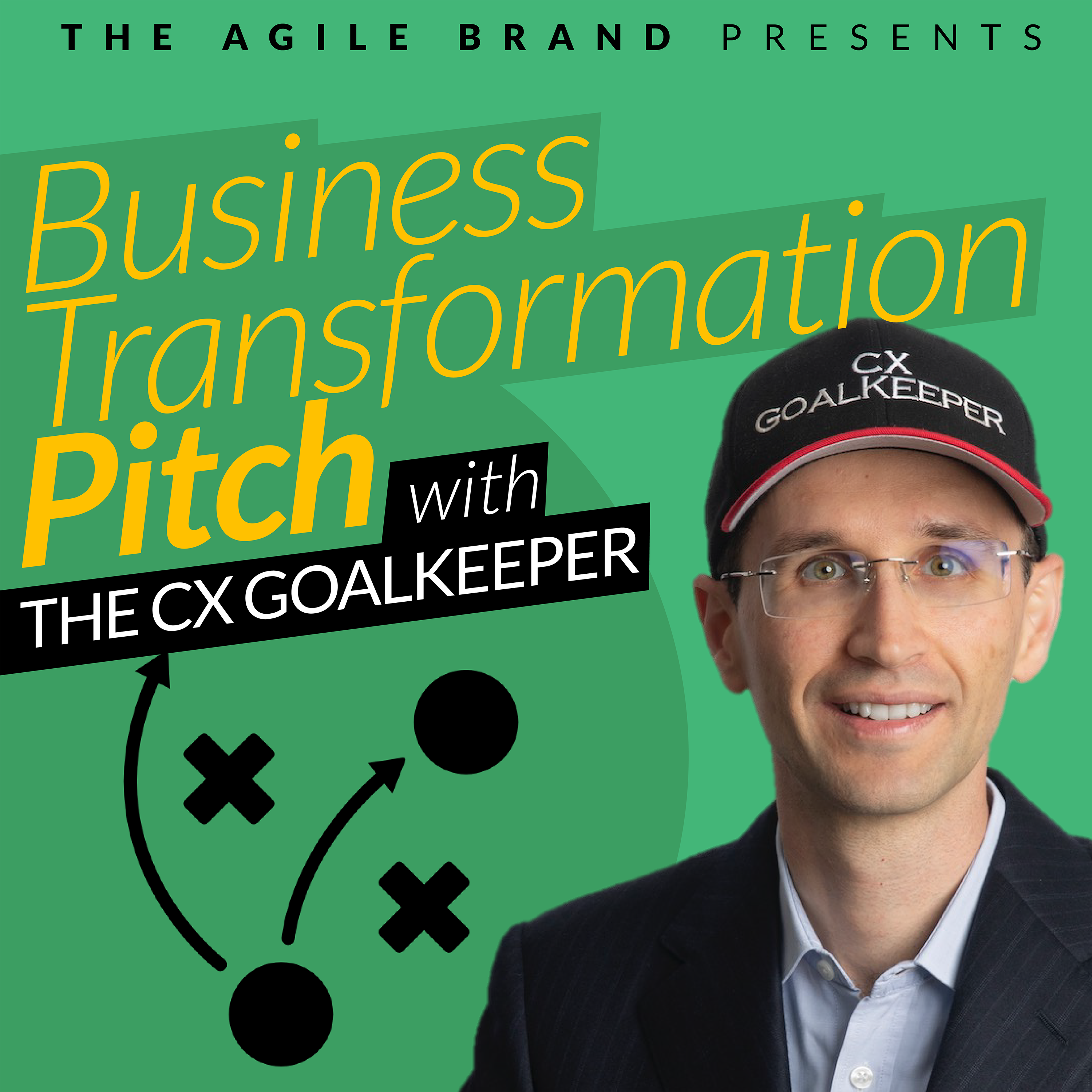 Business Transformation Pitch with The CX Goalkeeper Artwork