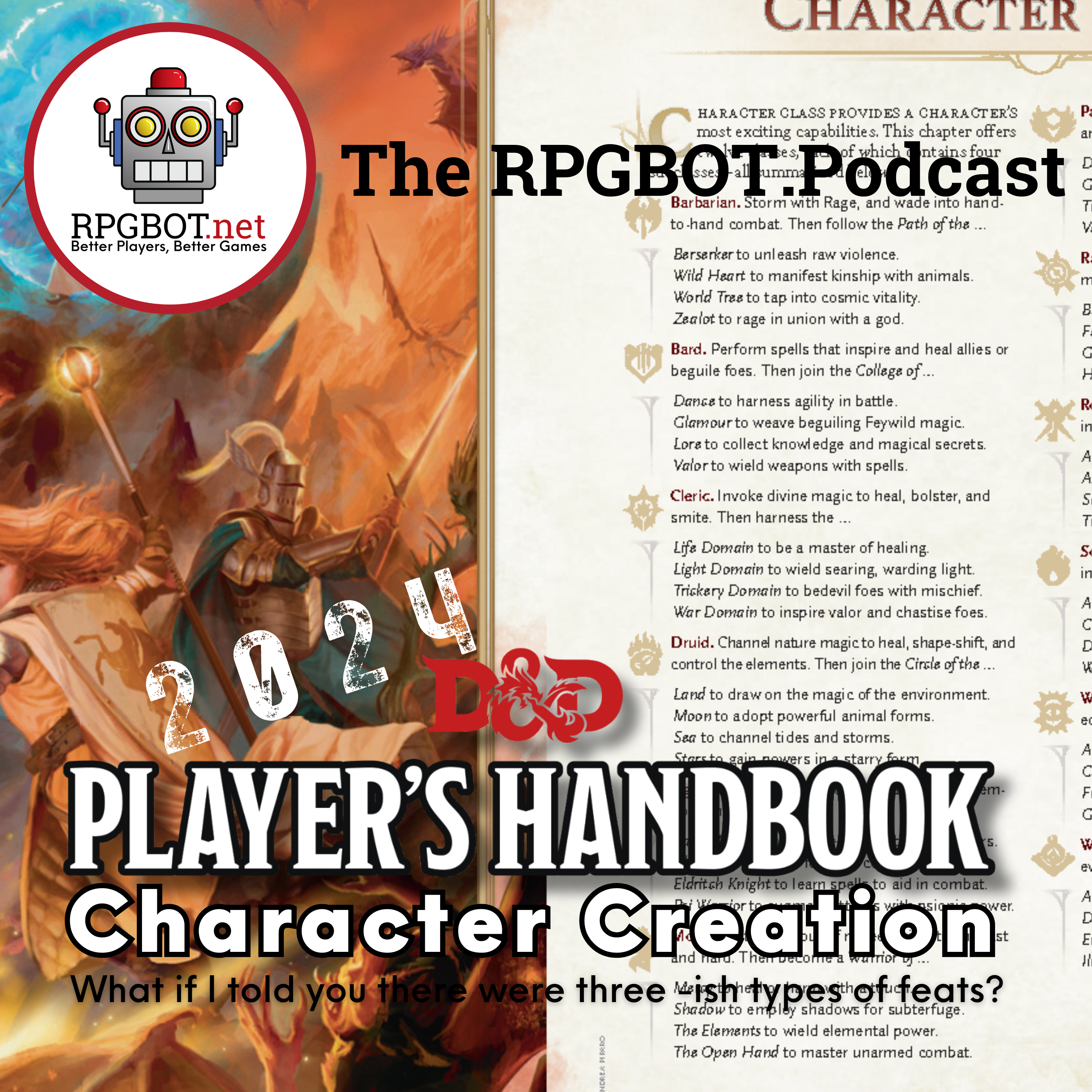 DnD 2024 PHB CHARACTER CREATION - What if I told you there were three-ish types of feats?