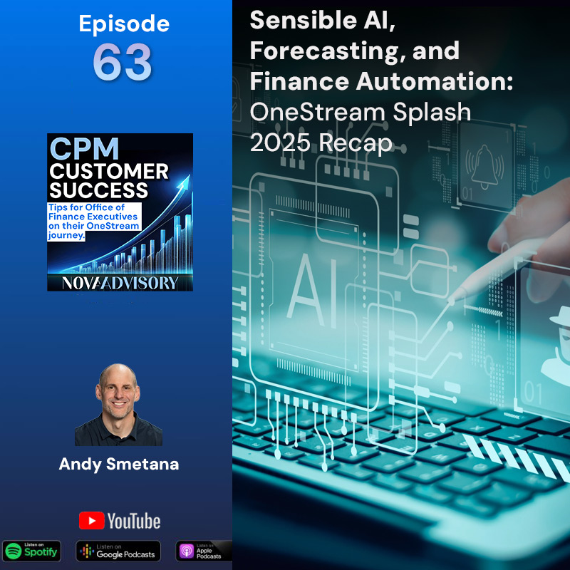 OneStream CPM Customer Success: Tips for Office of Finance Executives on their Corporate Performance Management journey