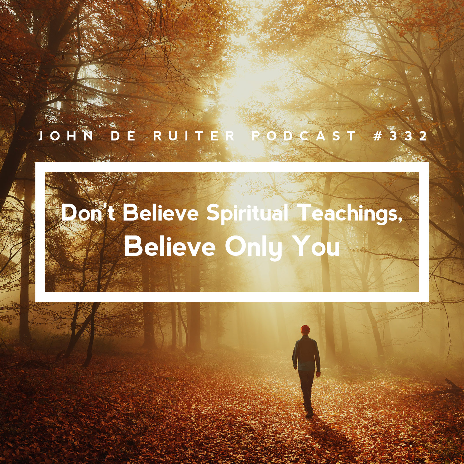 JdR Podcast 332 - Don't Believe Spiritual Teachings, Believe Only You