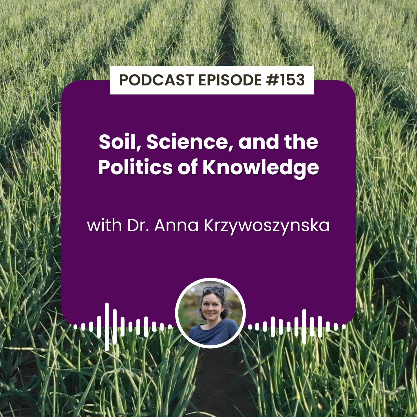 cover of episode Episode 153: Soil, Science, and the Politics of Knowledge with Dr. Anna Krzywoszynska