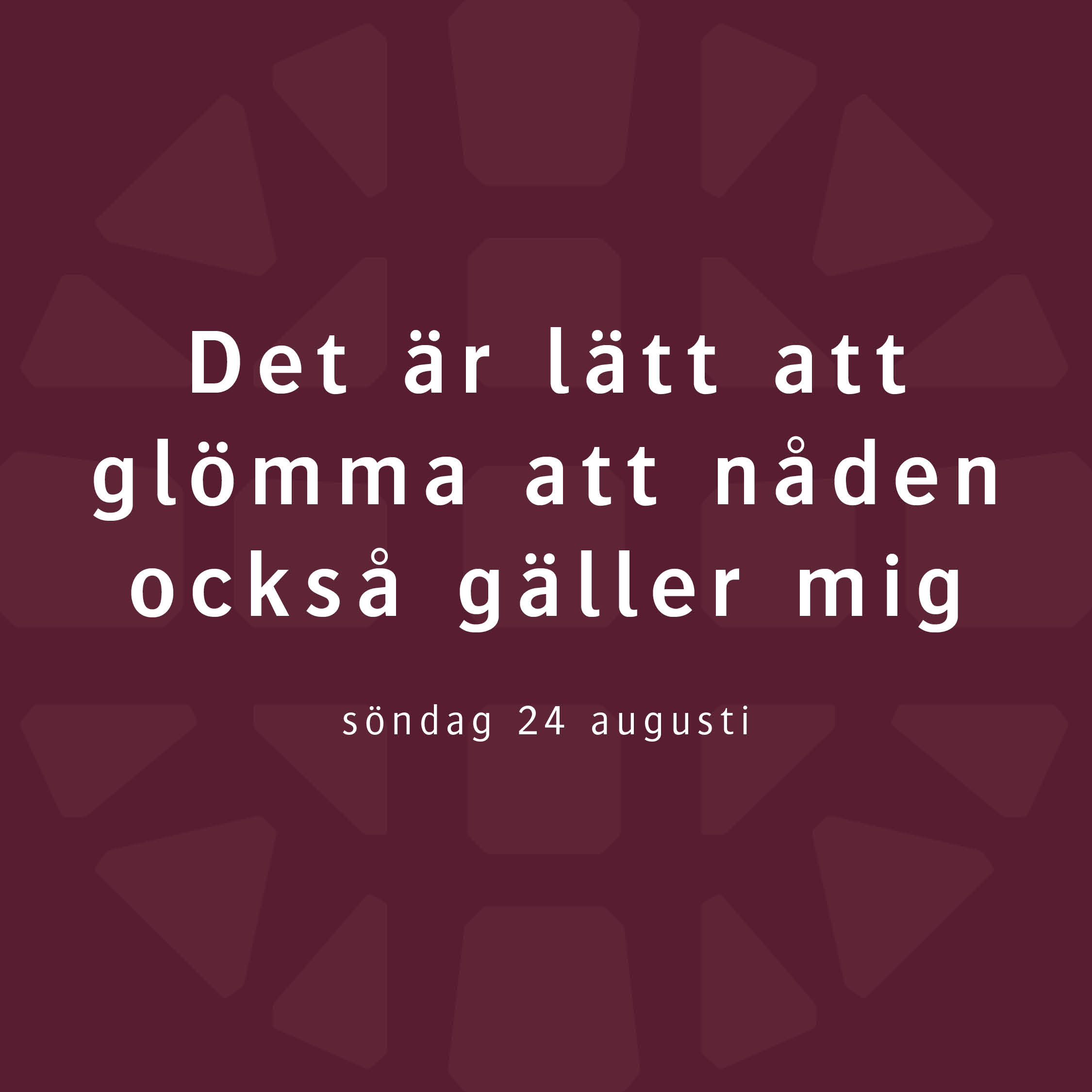 Det är lätt att glömma att nåden också gäller mig – Nicolina Holmgren Det är lätt att glömma att nåden också gäller mig – Nicolina Holmgren