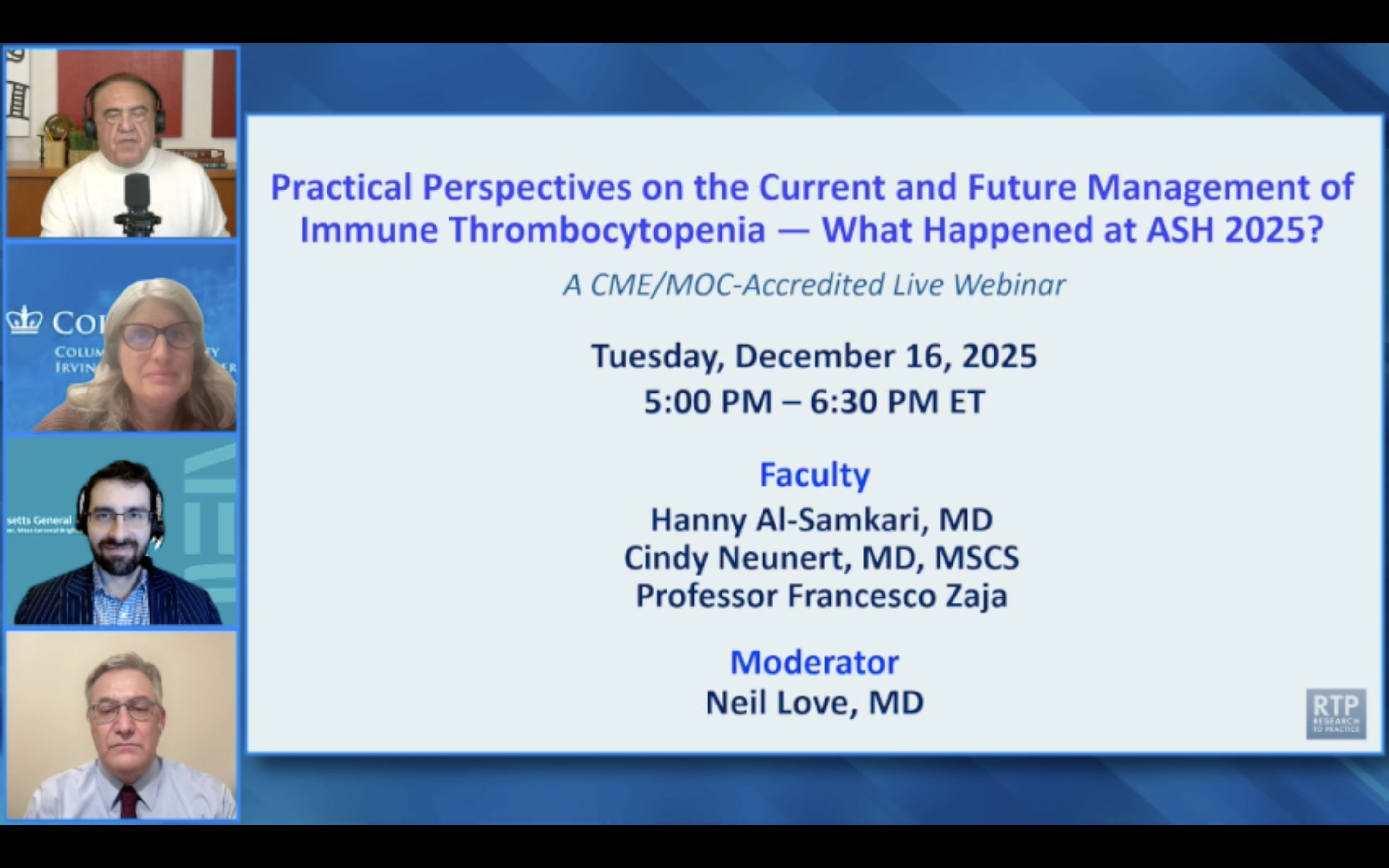 Immune Thrombocytopenia — ASH 2025 Review