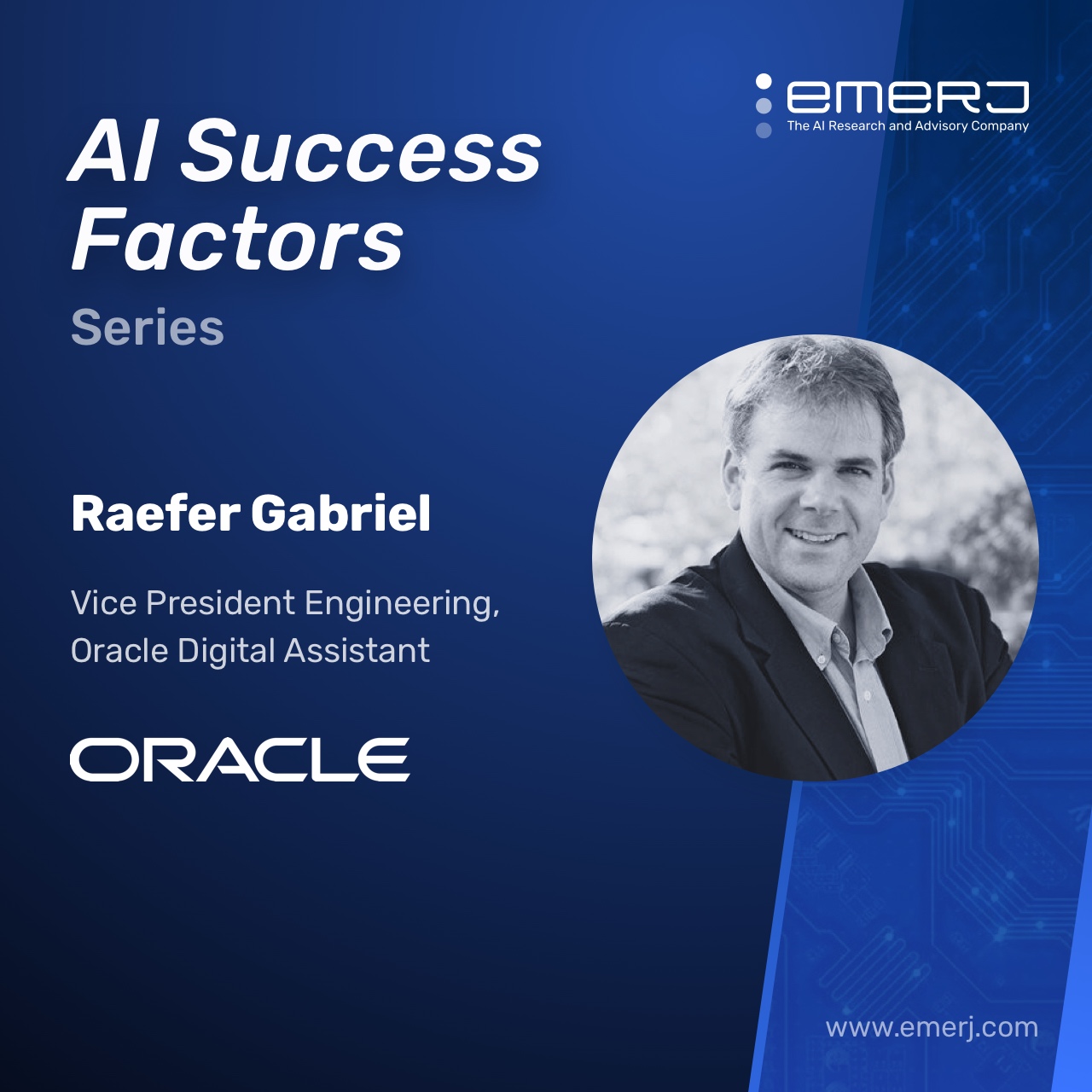 [AI Success Factors] Fight the Right Battles - with Raefer Gabriel of Oracle