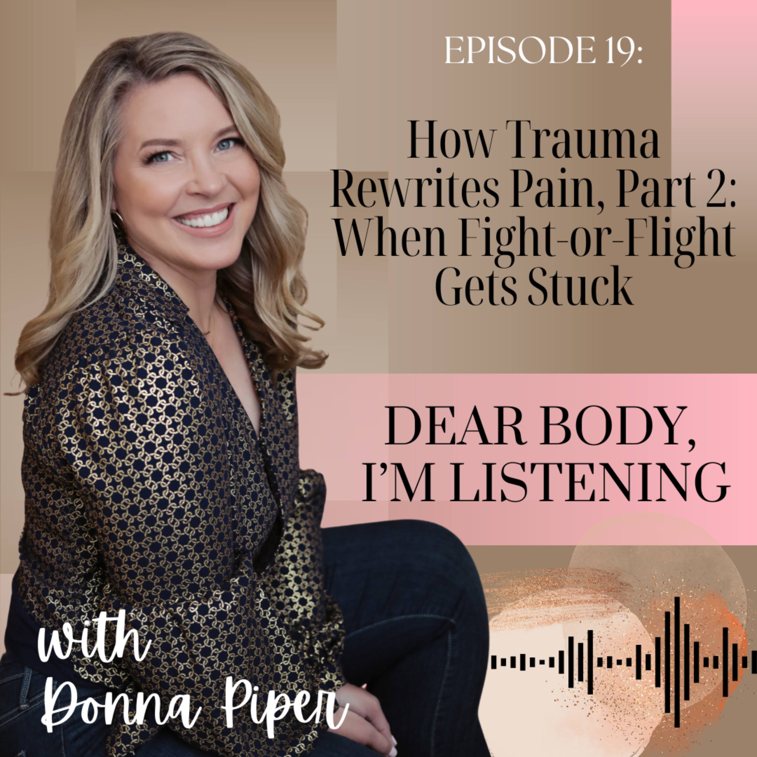 Dear body, I\'m listening