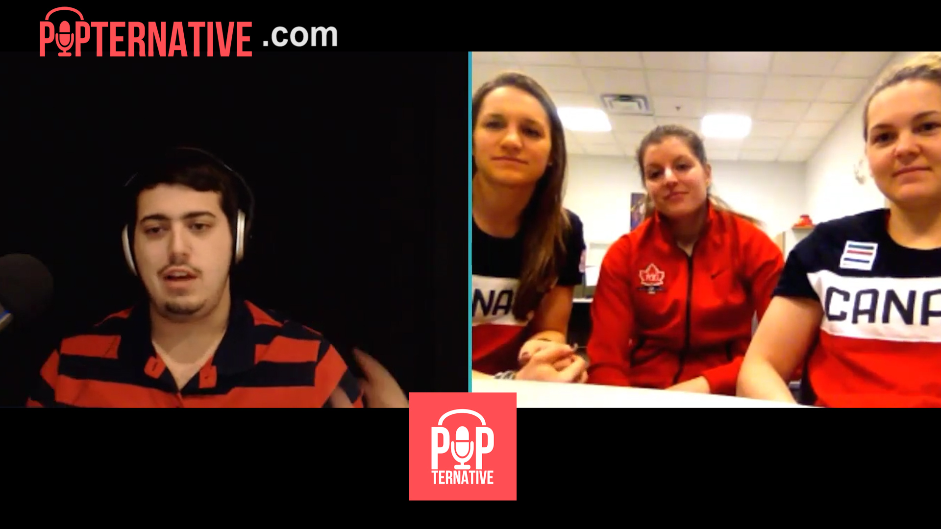 Canada's Olympic Women's hockey team panel with Laura Fortino, Jill Saulnier and Jennifer Wakefield