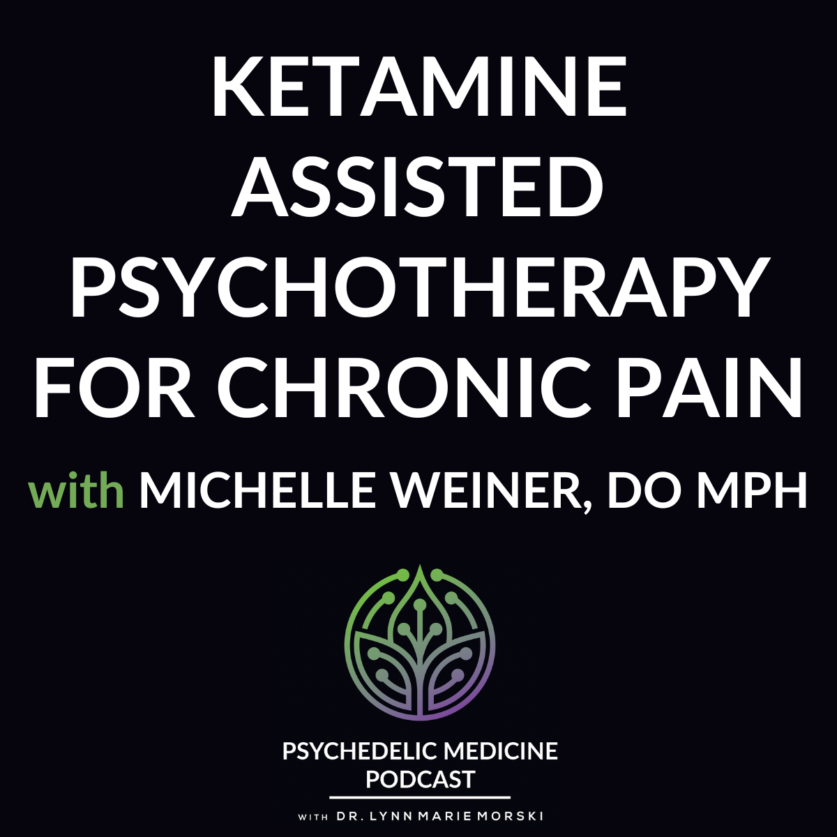 Ketamine Assisted Psychotherapy for Chronic Pain with Michelle Weiner, DO MPH