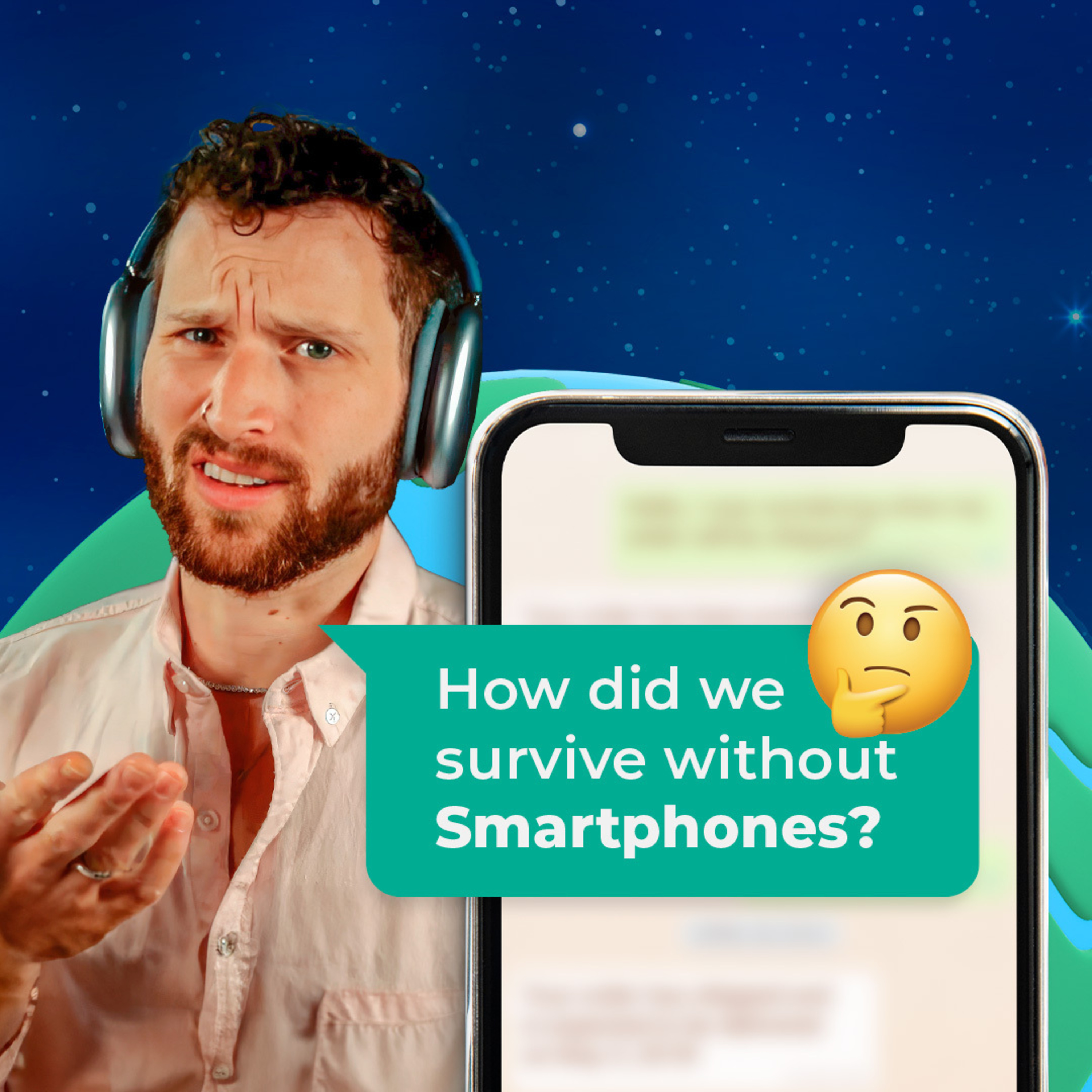 cover of episode #384 - Was Your Life Better Before Smartphones? — Real-Life Conversation for ENGLISH LEARNERS About Society, Technology, and Life