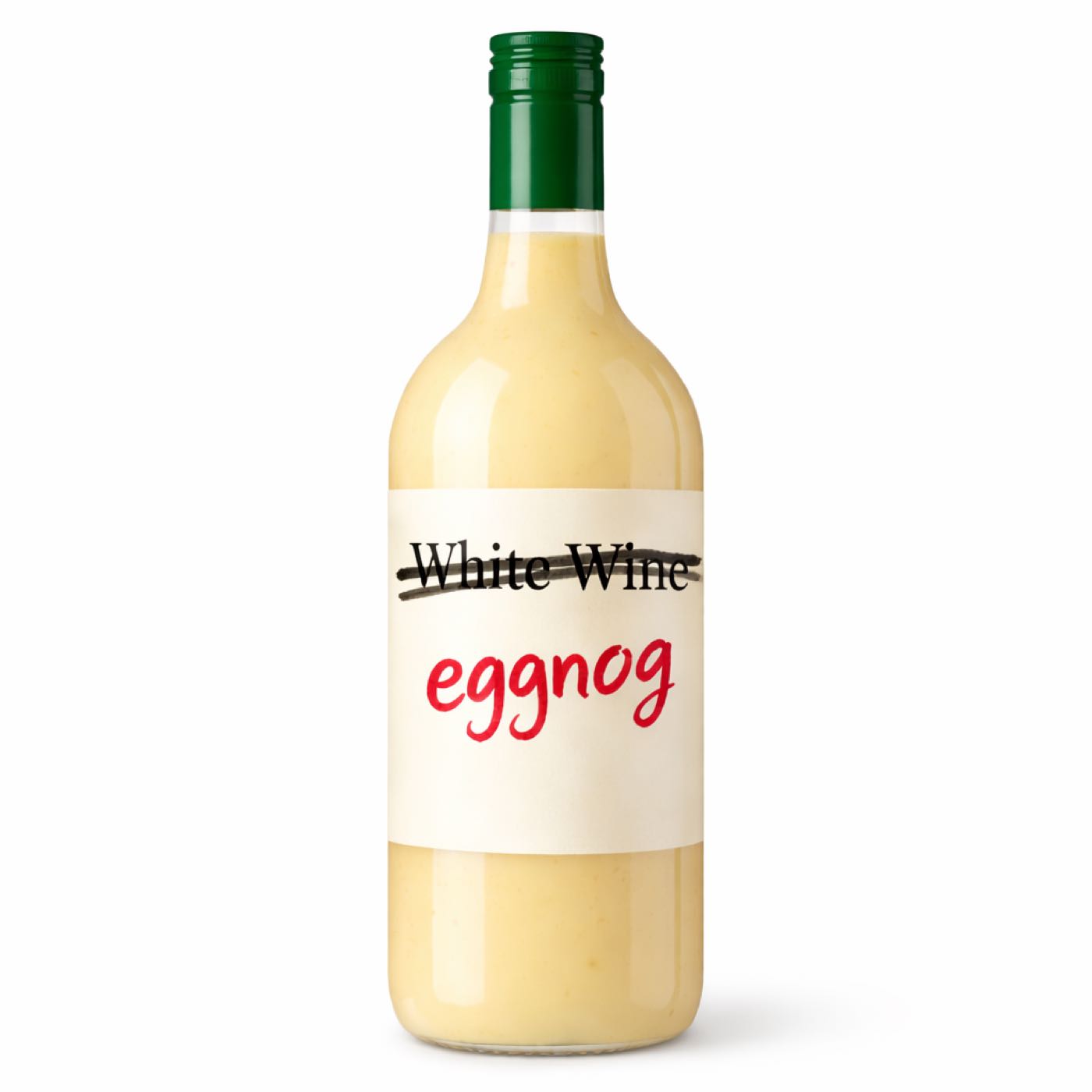883. Eggnog in a Plastic Wine Bottle