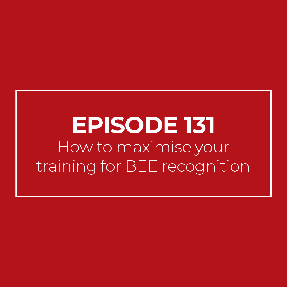 How to maximise your training for BEE recognition