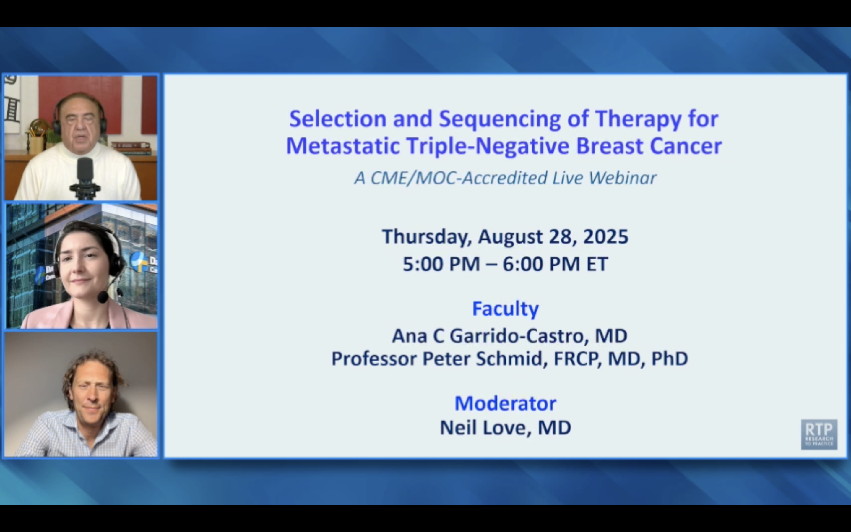 Metastatic Triple-Negative Breast Cancer — The Selection and Sequencing of Therapy