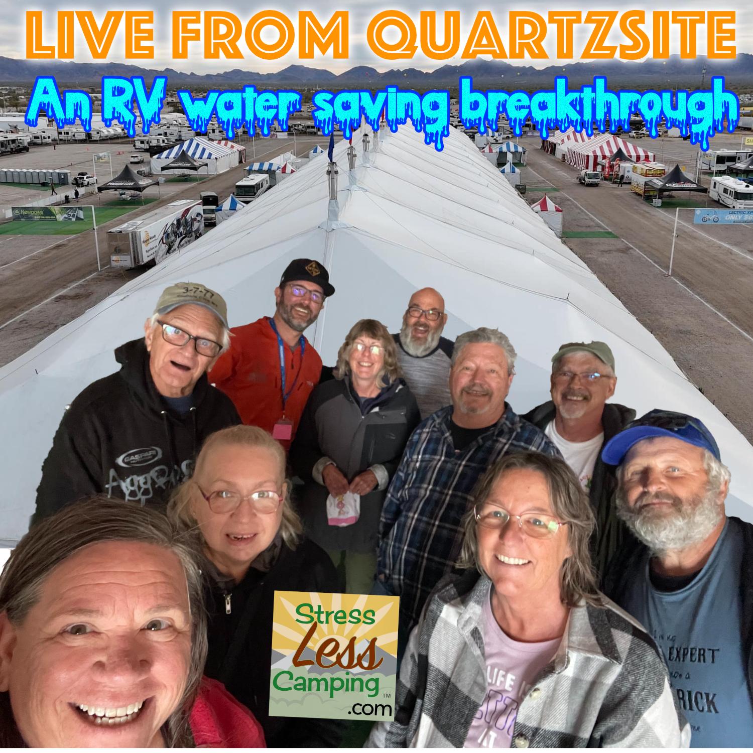 Live from Quartzsite - a boondocking water saving breakthrough