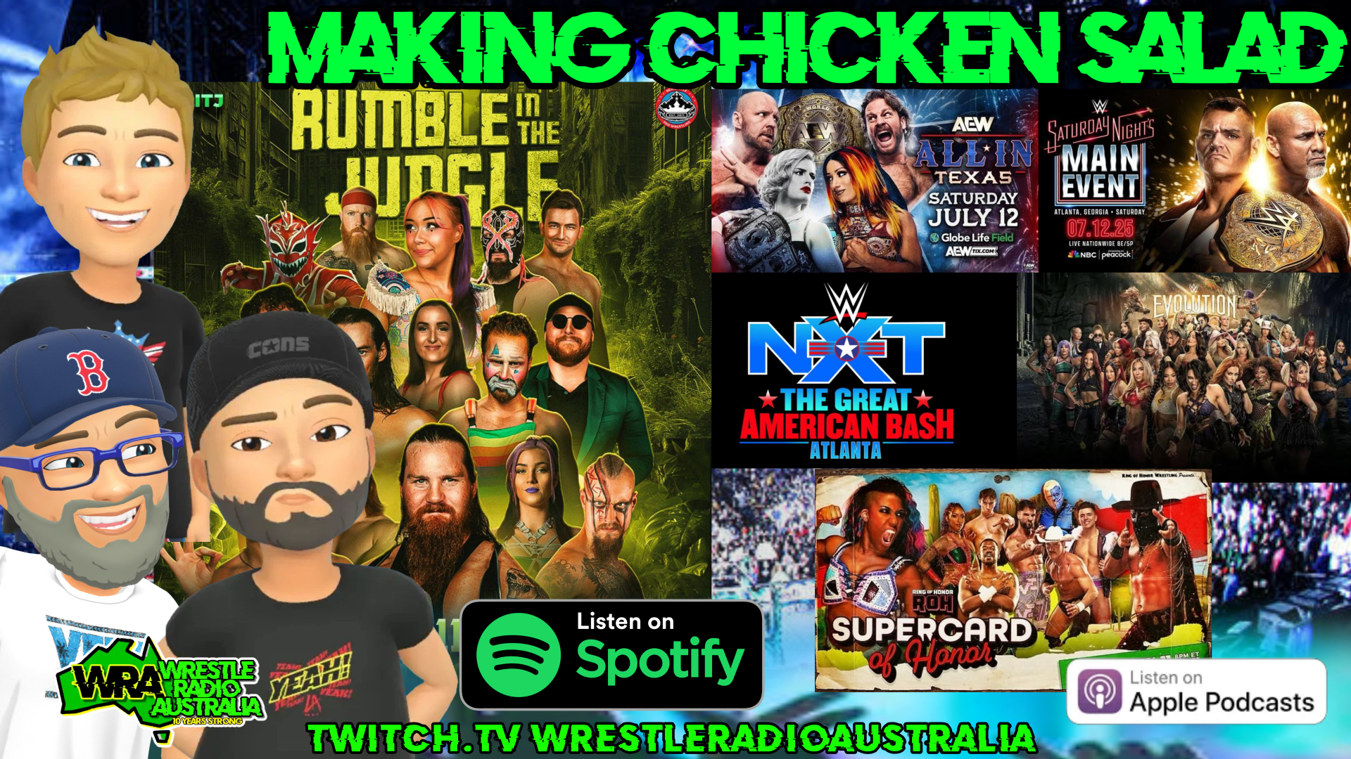 MCS - Newy Pro : Rumble in the Jungle review & can you watch 1000hrs of WWE/AEW in one weekend??