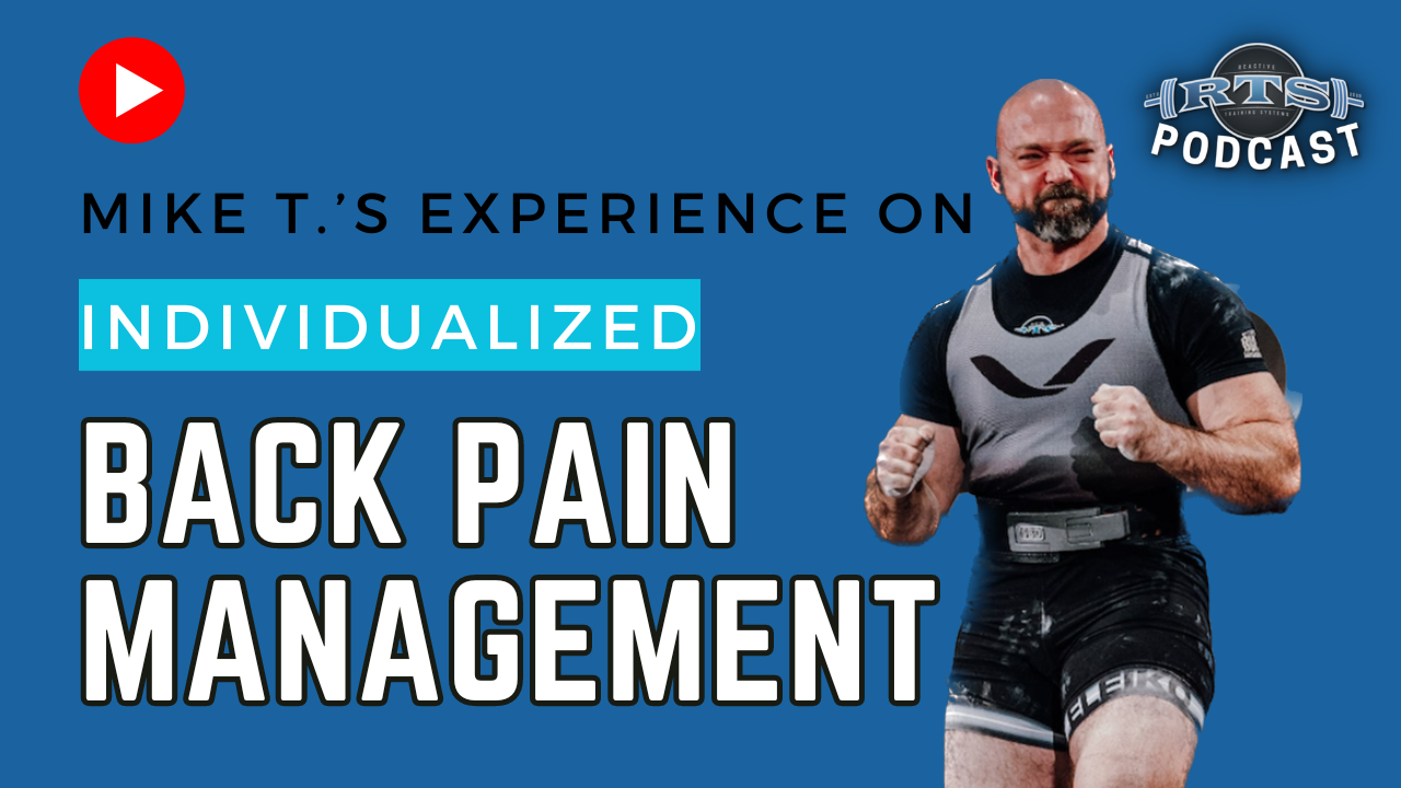 Mike T's Experience on Individualized Back Pain Management
