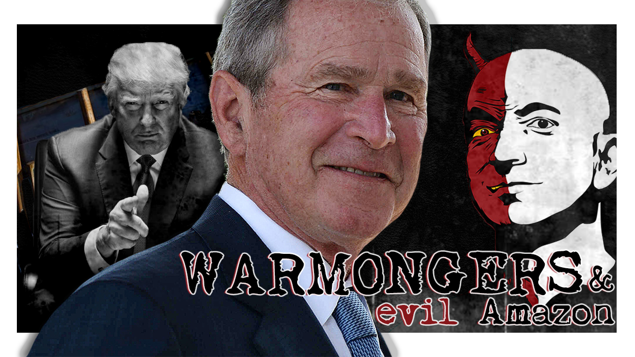 FLASH FRIED: George W. Bush is Not Your Friend. Trump Wants to Paint Wall Black? Amazon still Evil.