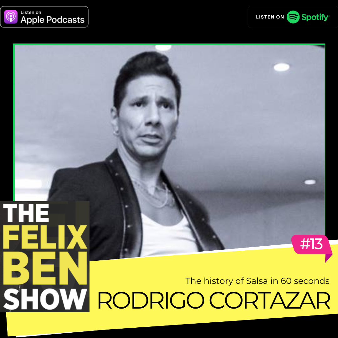 Play #13 Rodrigo Cortazar - Sings Live, plus a history of Salsa In 60 Seconds