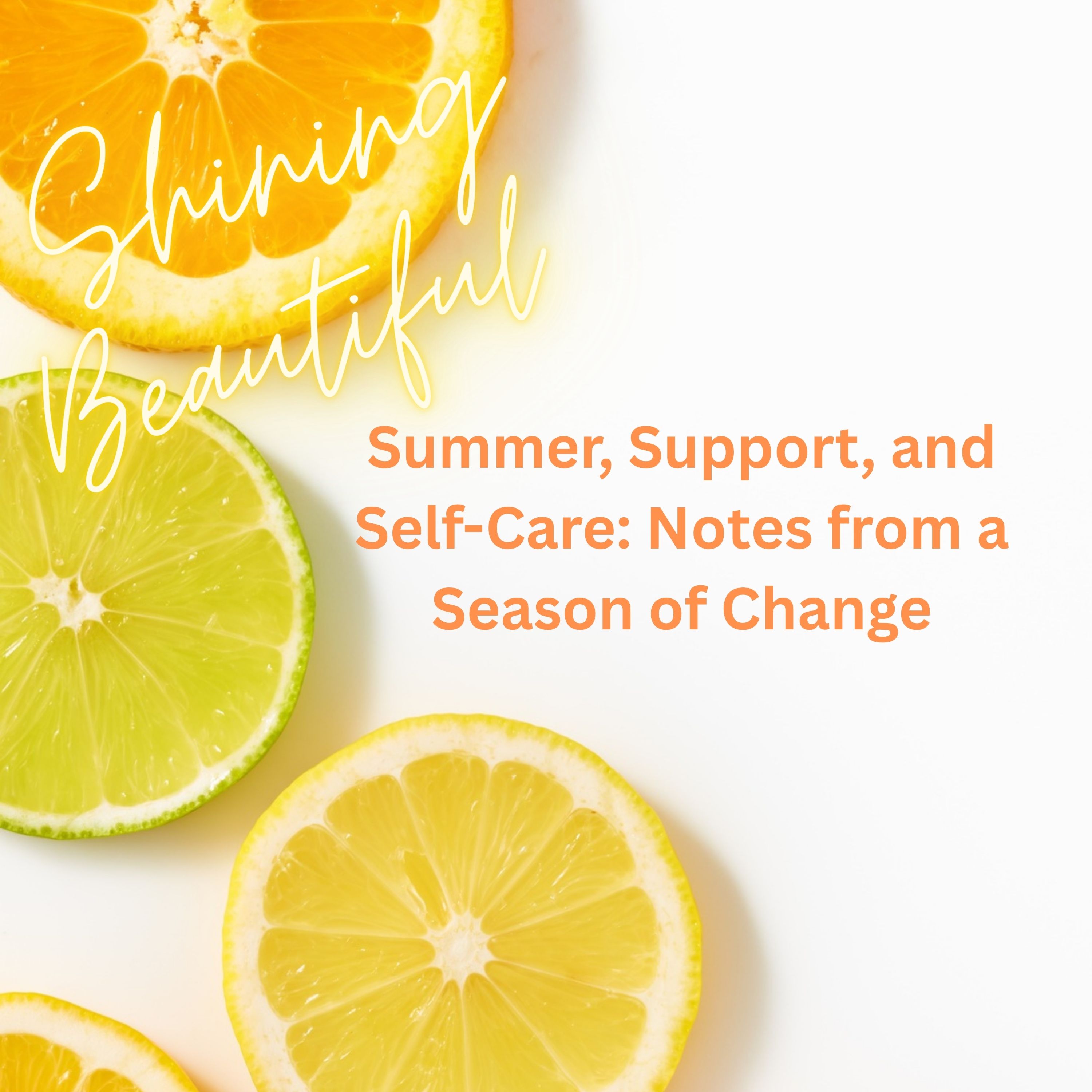 Summer, Support, and Self-Care: Notes from a Season of Change