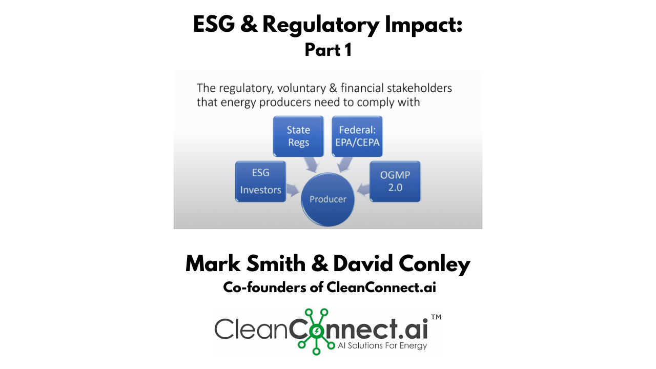 ESG & Regulatory Impact Part 1