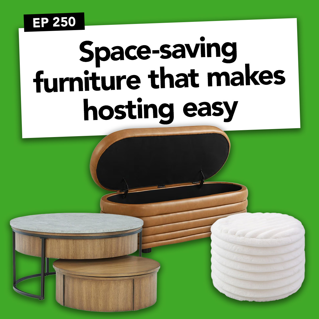 Space-saving furniture that makes hosting easy