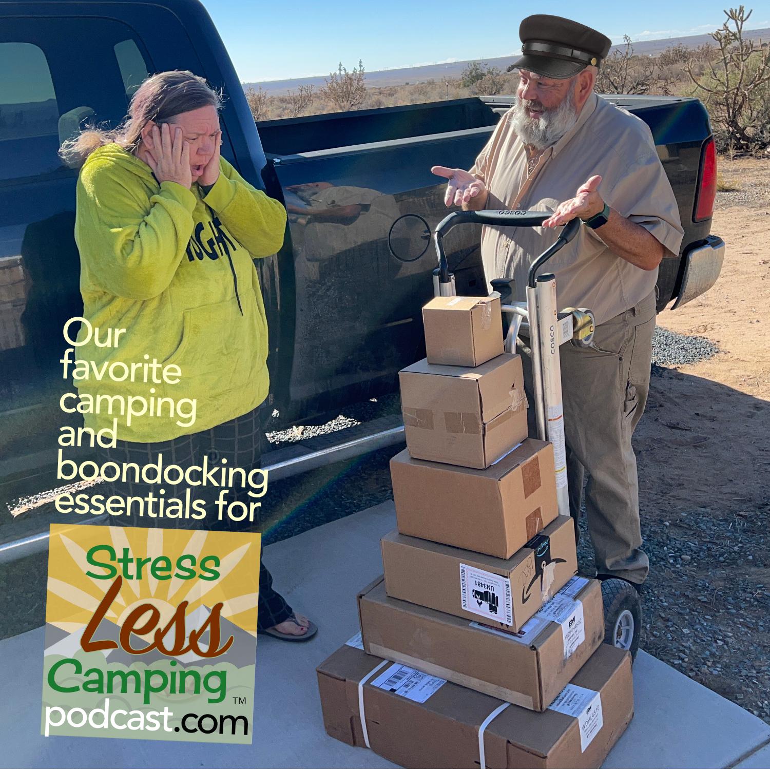 Our favorite camping and boondocking essentials for StressLess Camping