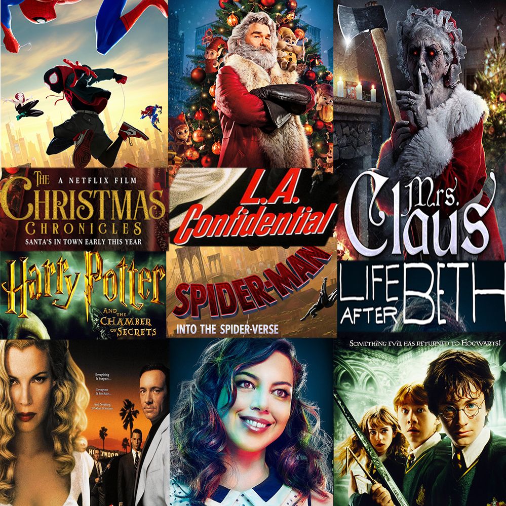 Week 094: (The Christmas Chronicles (2018), Spider-Man: Into the Spider-Verse (2018), L.A. Confidential (1997), Life After Beth (2014), Harry Potter and the Chamber of Secrets (2002), Mrs. Claus (2018))