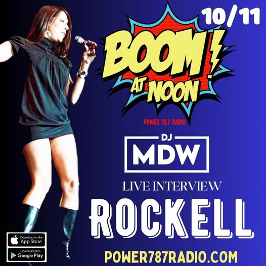 Boom at Noon - DJ MDW interviews ROCKELL on Power 78.7 Radio