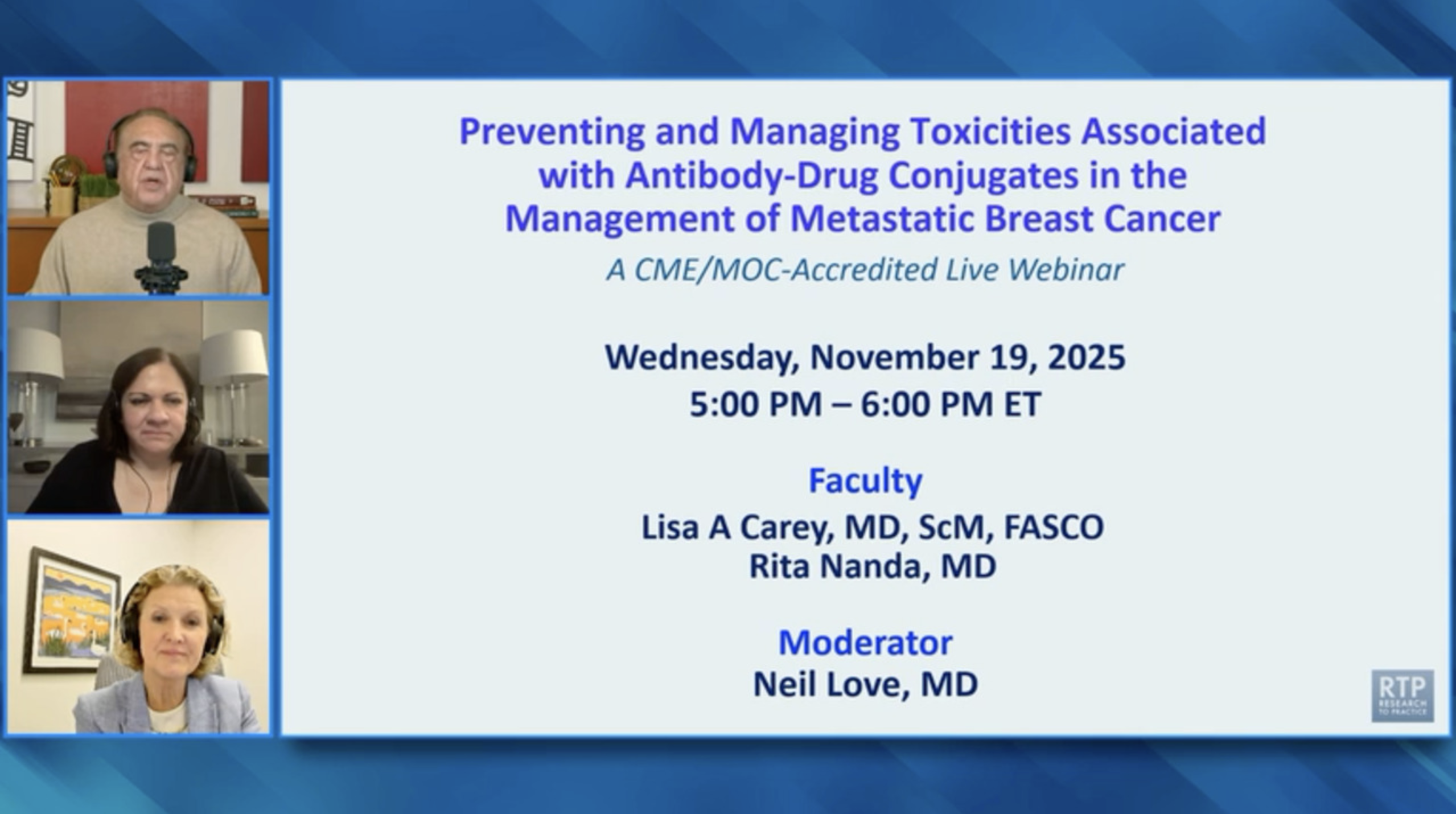 Toxicities Associated with Antibody-Drug Conjugates for Metastatic Breast Cancer — Clinical Investigator Perspectives on Actual Patient Cases