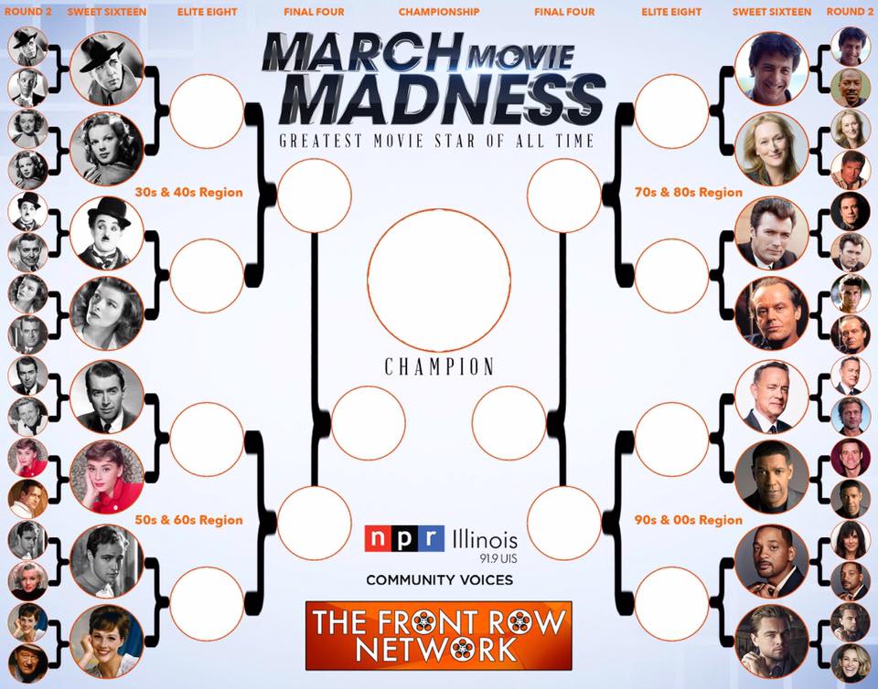 MARCH MOVIE MADNESS - Greatest Movie Star Bracket Show