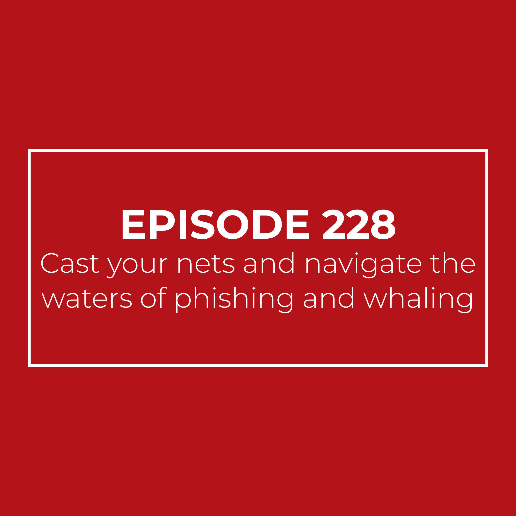 Cast your nets and navigate the waters of phishing and whaling