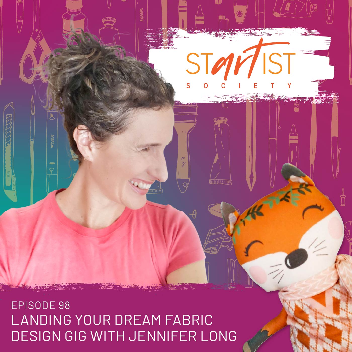 98: Landing your Dream Fabric Design Gig with Jennifer Long