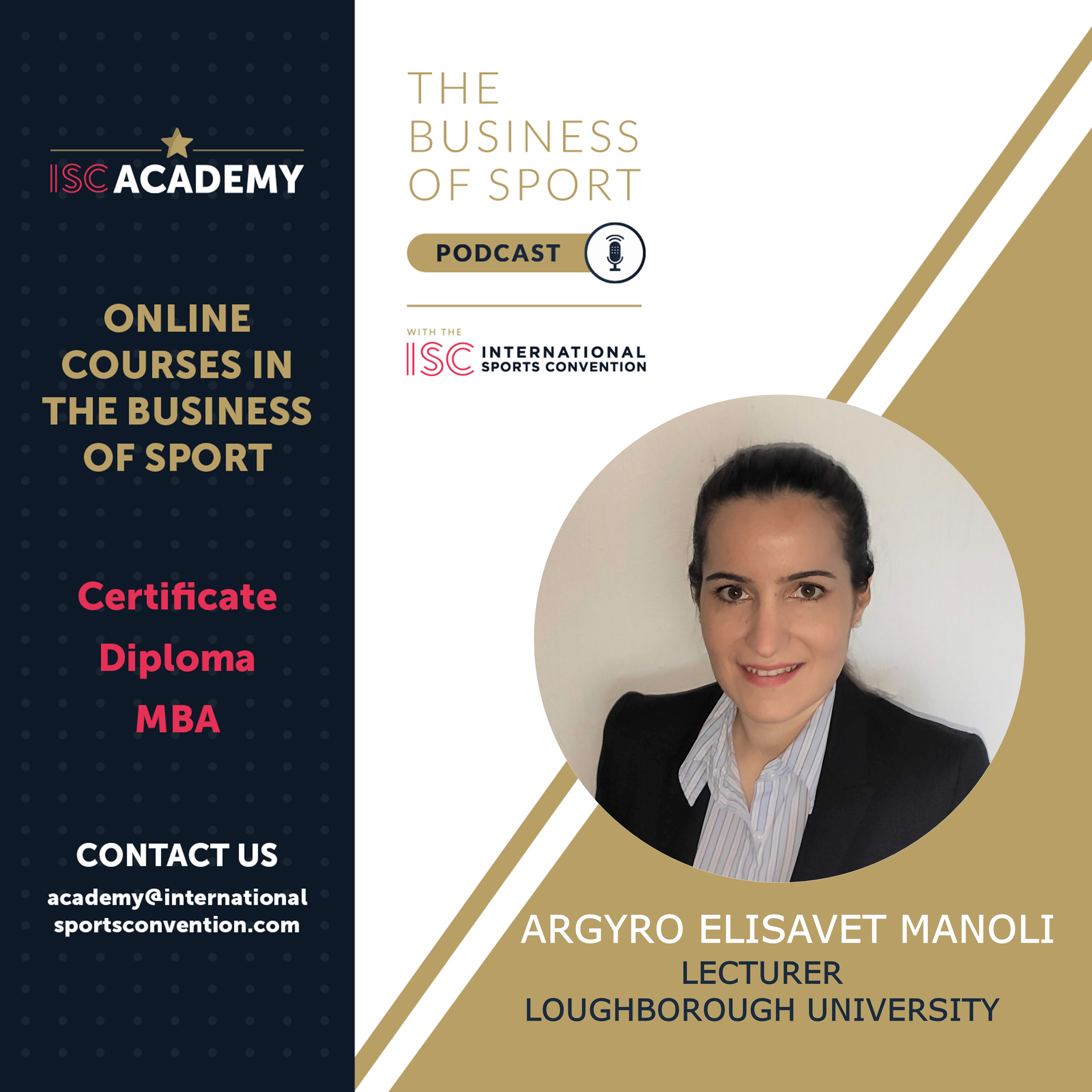 Careers In Sport Podcast -  Argyro Elisavet Manoli - Lecturer in Sports Marketing & Communication - Loughborough University