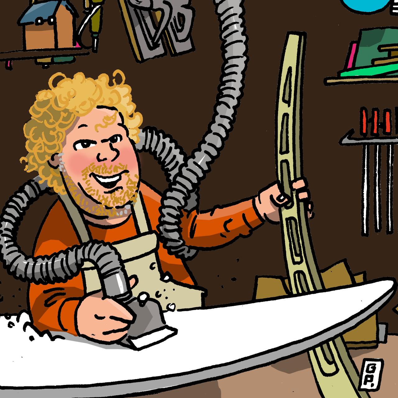 Wood, Foam, and Passion: Inside Joshua Martin's Workshop - The Temple of Surf - The Podcast