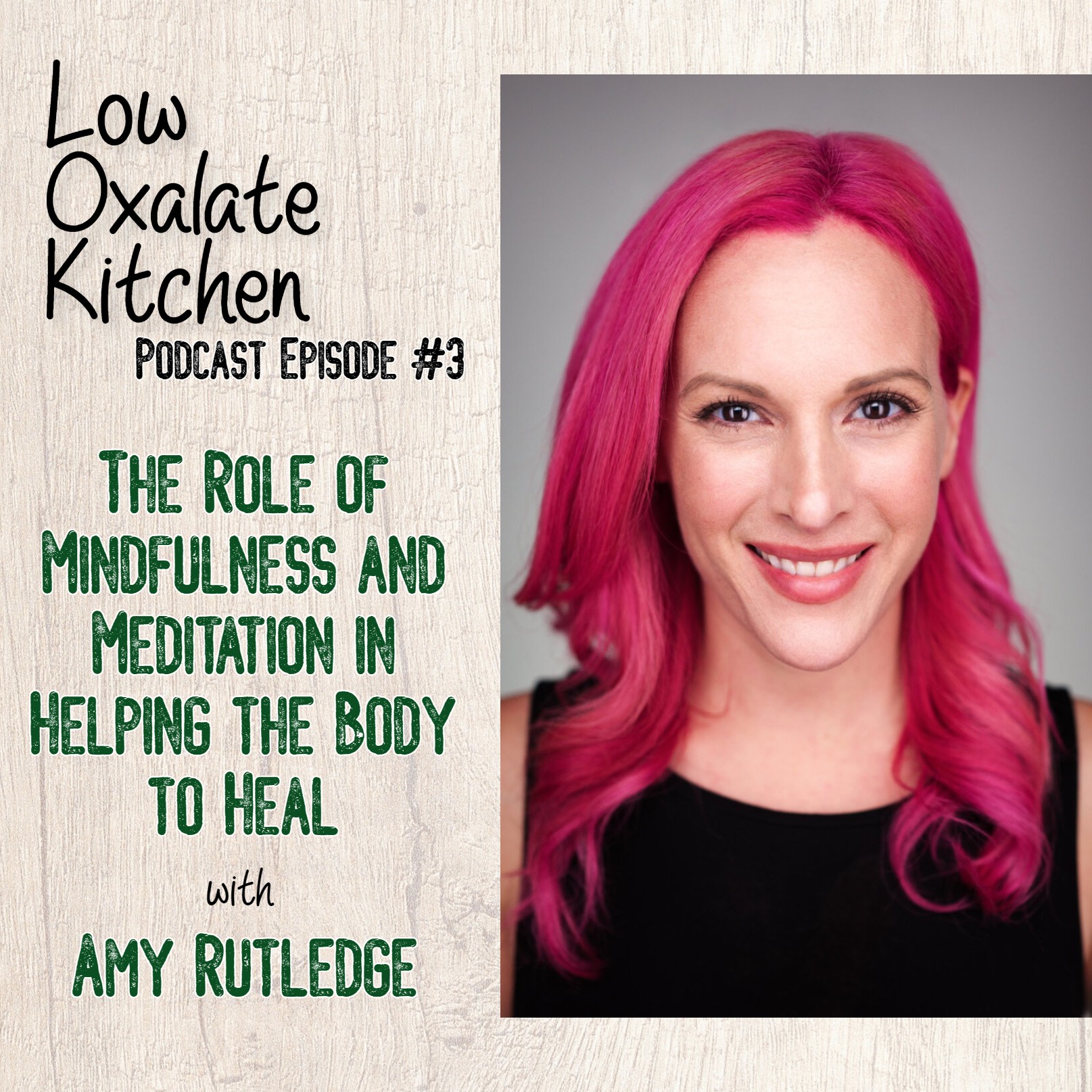 #3 The Role of Mindfulness and Meditation in Helping the Body to Heal - Amy Rutledge