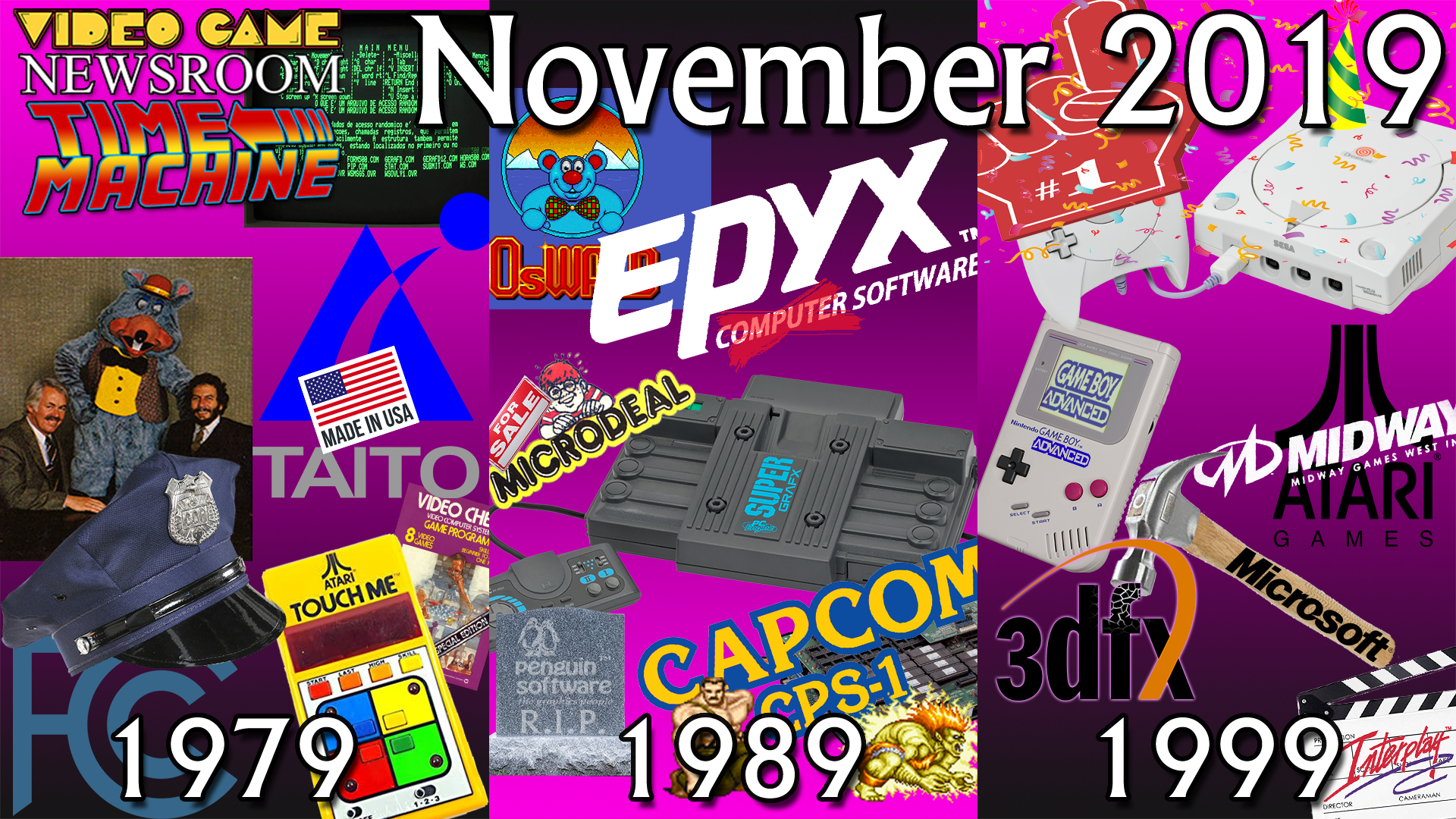 Video Game Newsroom Time Machine