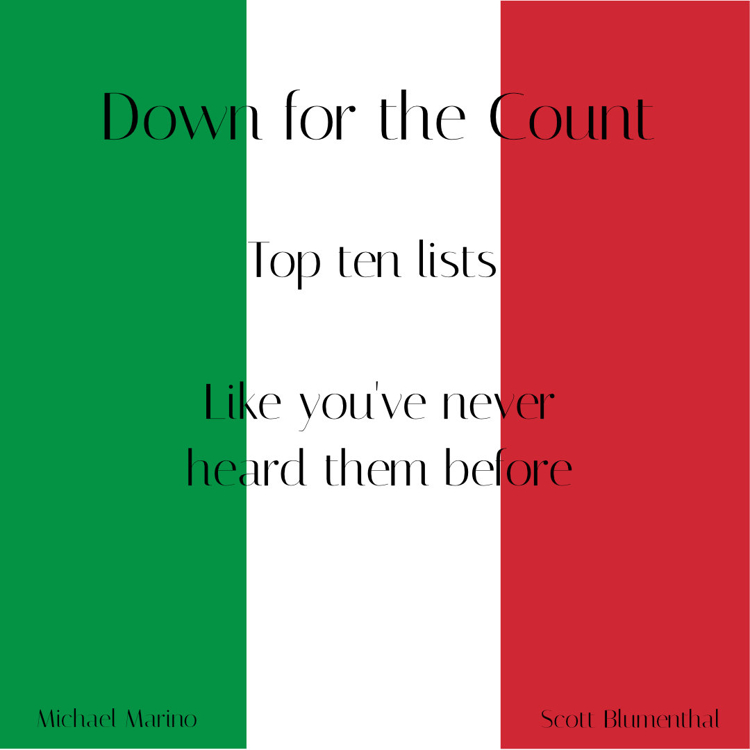Down for the Count: Top Ten Lists for Everything