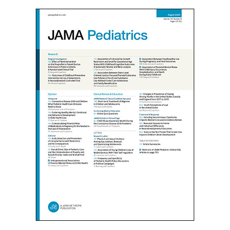 JAMA Pediatrics Editors\' Summary