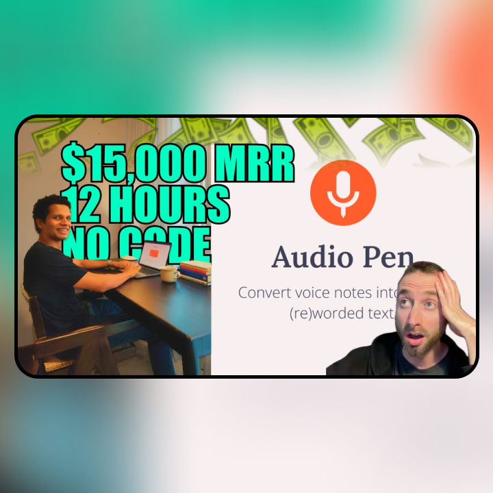 This Guy Made a 12 Hour No Code Web App That Makes $15k MRR