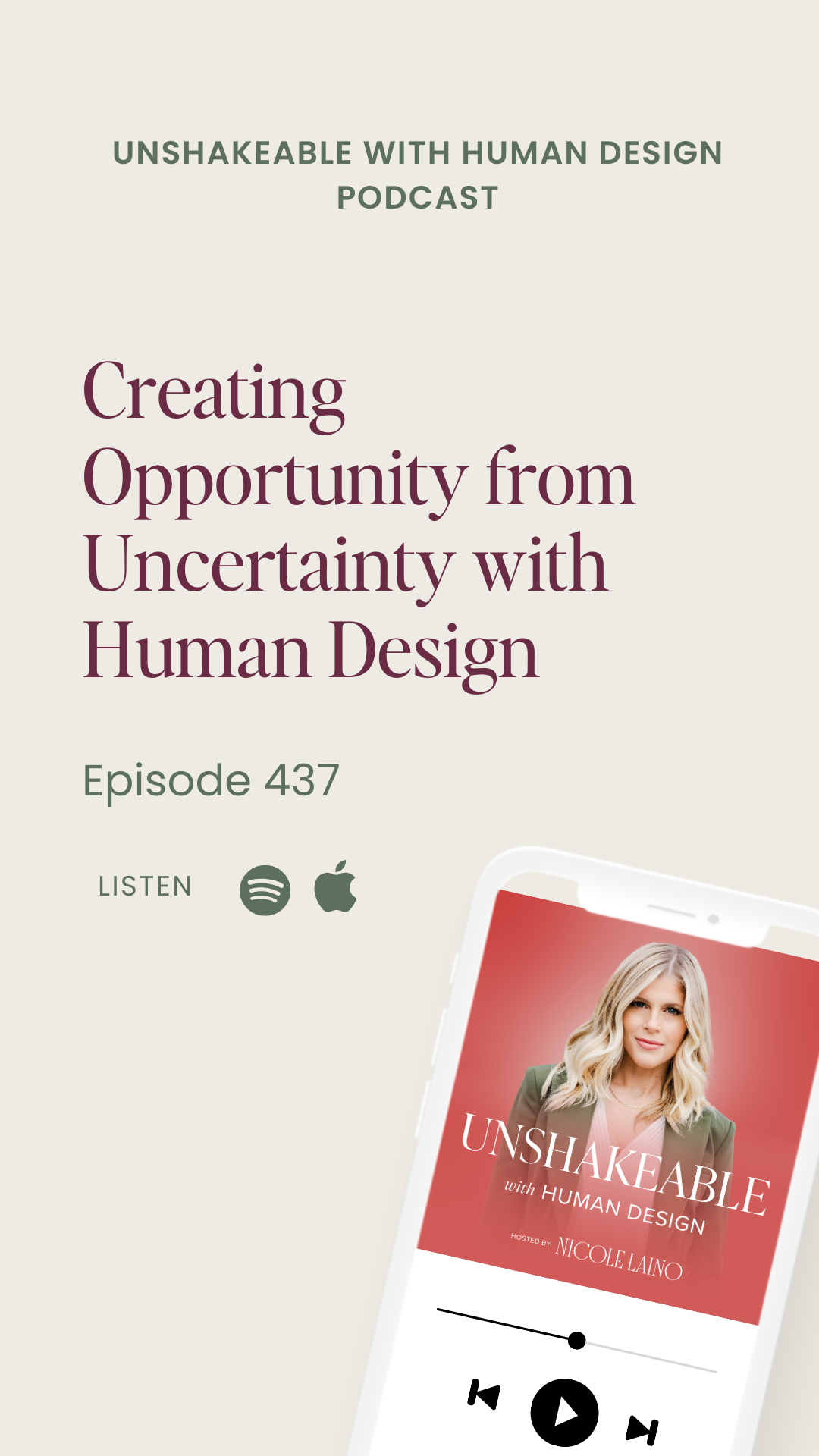 437: Creating Opportunity from Uncertainty with Human Design