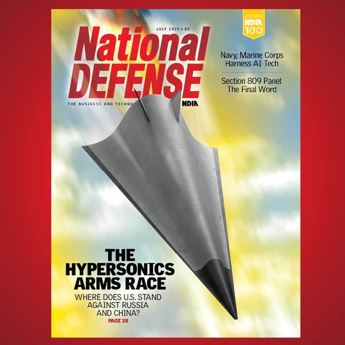 July 2019 - Hypersonic Technologies, Army’s Robotic Initiatives and Artificial Intelligence