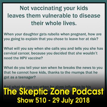 The Skeptic Zone #510 - 29.July.2018