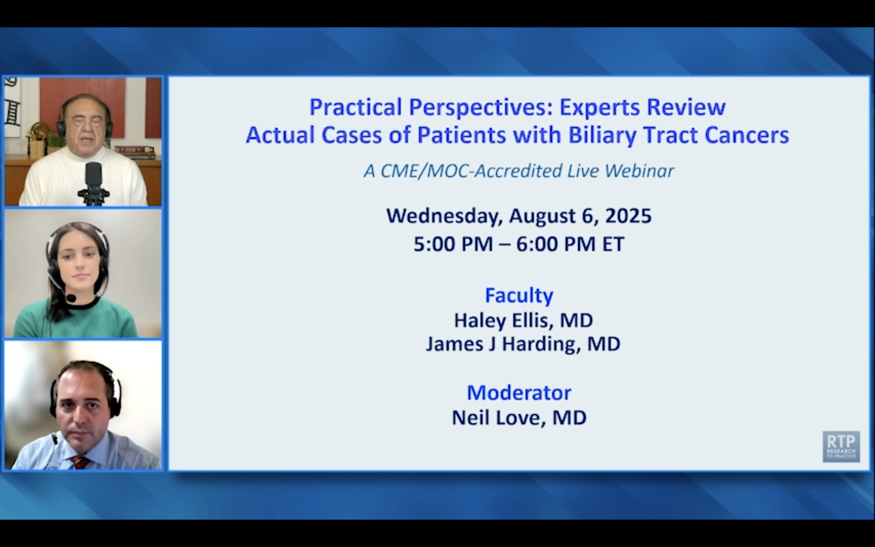 Biliary Tract Cancers — Expert Perspectives on Actual Patient Cases: Part 2 of 2