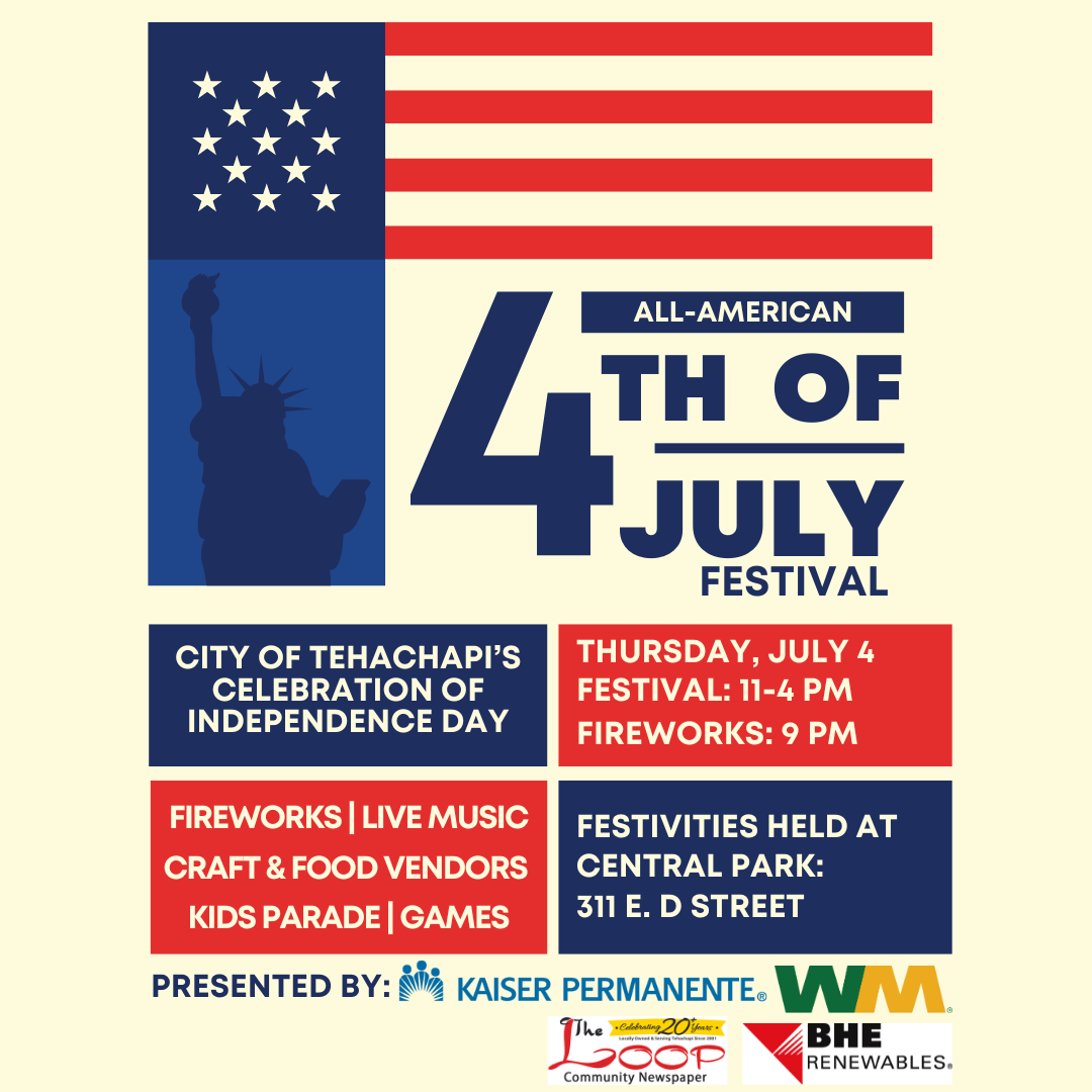 Tehachapi Weekend Activity Update: July 4th Festivities