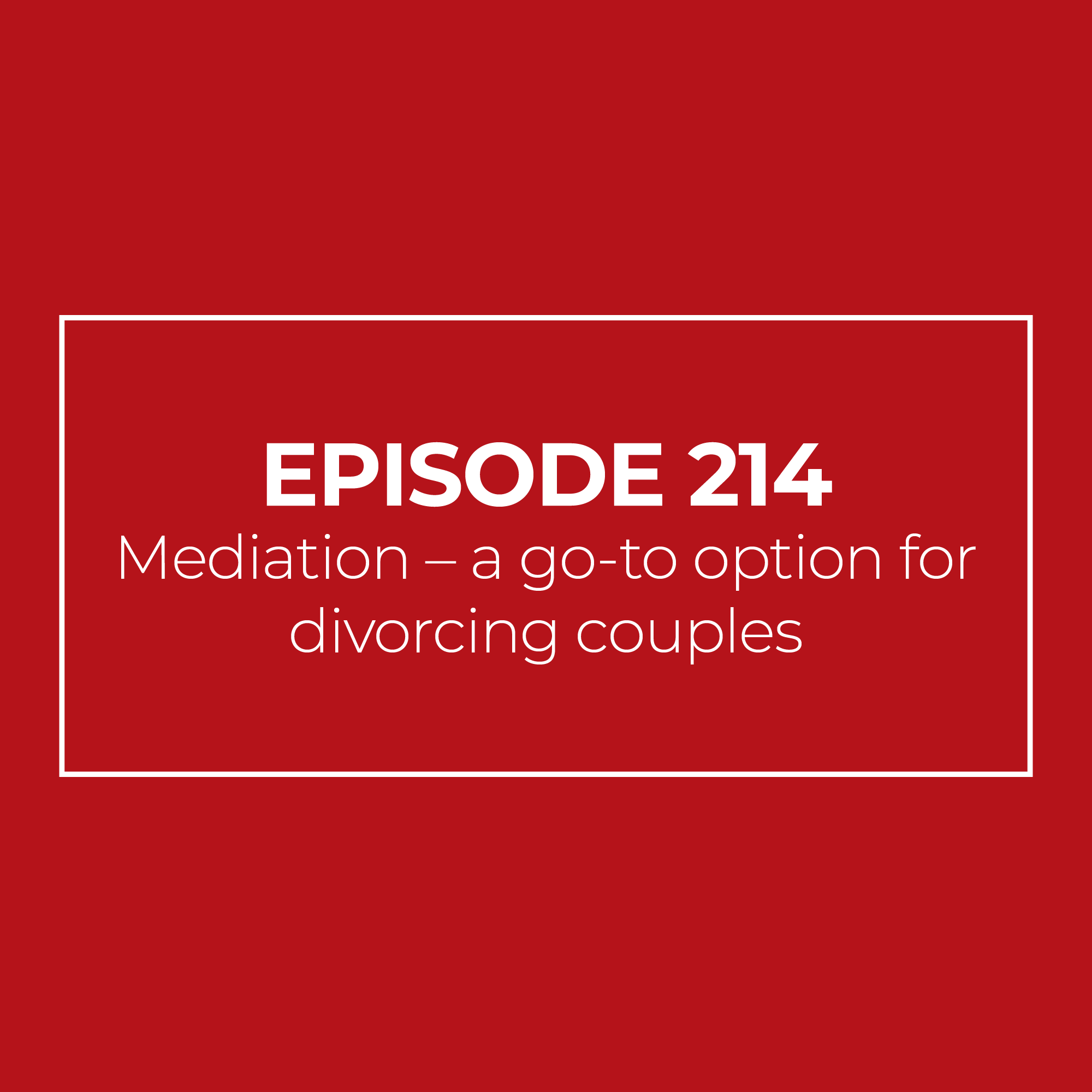 Mediation - a go-to option for divorcing couples