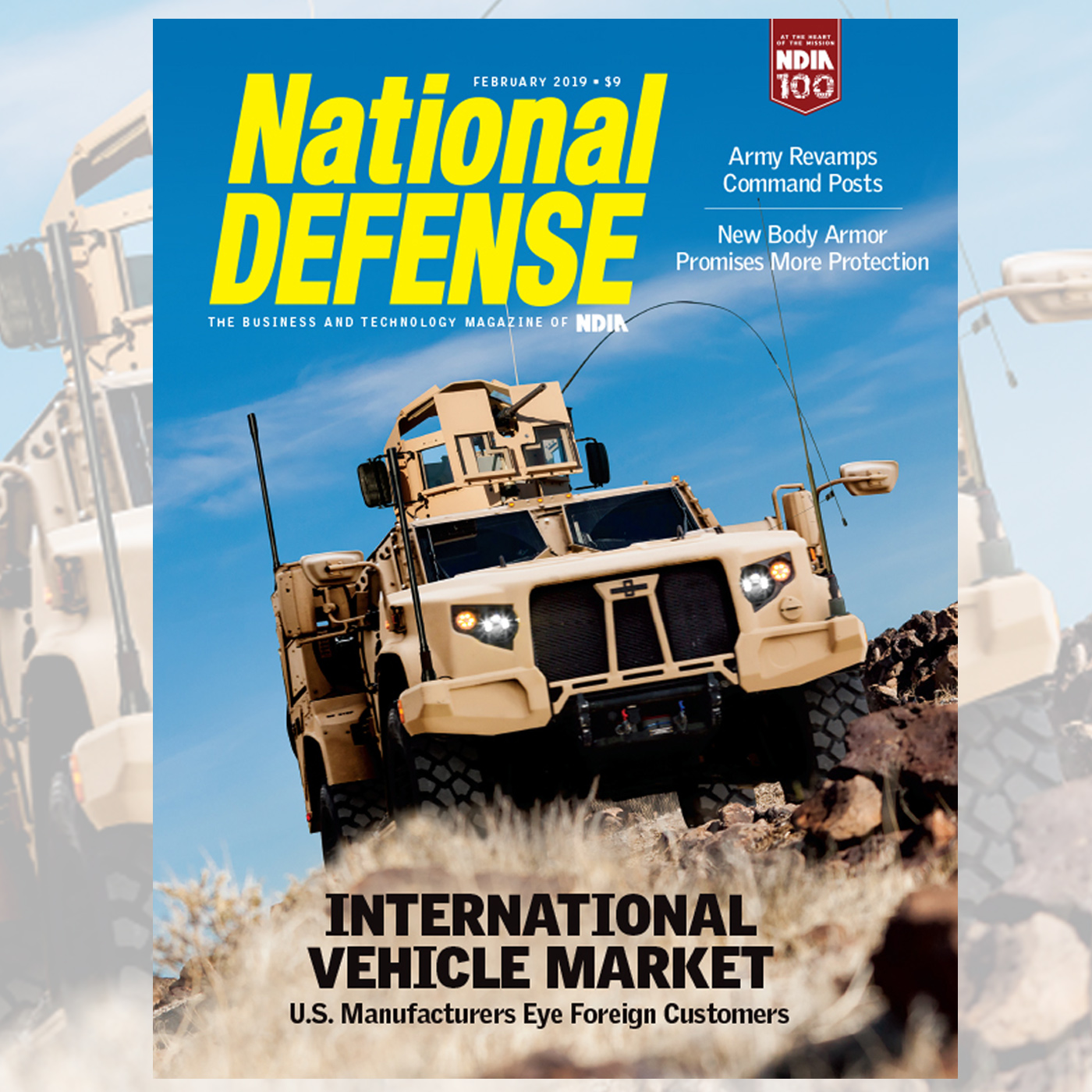 February 2019 - International Military Vehicles, New Body Armor and Autonomous Truck Convoys